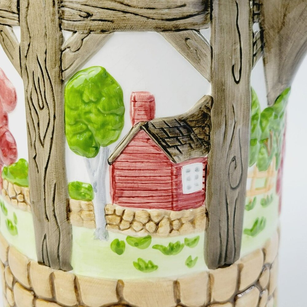 Vintage Johnson Brothers Friendly Village Water Pitcher 8" Farmhouse Textured - Picture 13 of 14